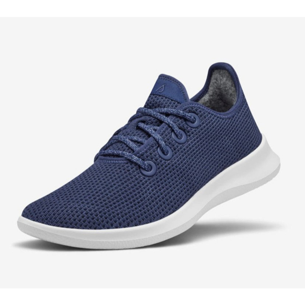 Navy Blue Allbirds Women's Tree Runners Sneakers Size 8